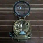 Brass Bulkhead Light Caged CeilingWall Sconce w Optional Conduit Wiring 0