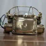 bulkhead light on the ceiling