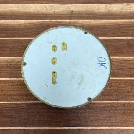 Seiko Seafoam Wall Slave Clock - Battery Operated, 1990s35 (5) Back view of clock showing mounting points and case condition