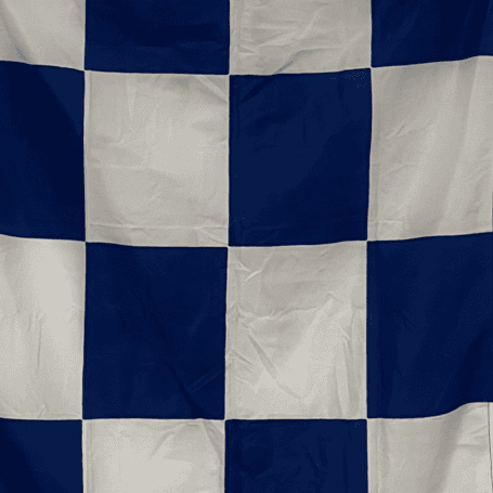 Nautical Flag N – November Signal Flag for Maritime Use 03 Close-up view of Nautical Flag N – November Signal Flag for maritime communication