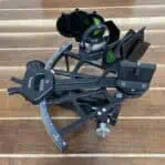 Top-down view of Vintage Micrometer Marine TAMAYA Sextant with visible arc and brand name