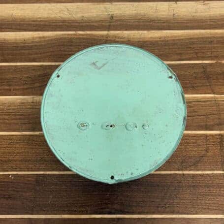 Vintage Seiko Slave Clock - Wall Mounted Back view of wall-mounted clock showing mounting points and corrosion