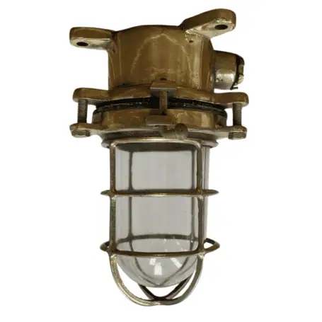 Vintage Ship Ceiling Light Brass 2025