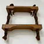 Ladder underside showing rope and mounting brackets