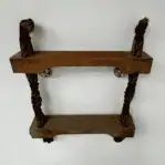 Salvaged Pilot Ladder Step straight-on view showing worn wood and rope