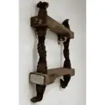 Salvaged Pilot Ladder Step side profile with rope and mounting hardware