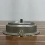 Side profile of aluminum nautical clinometer showing mounting base