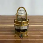 Back Wiring View of Brass Marine Post Light