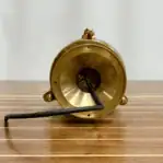 Base of brass navigation light with new UL-listed wiring
