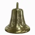 Close-up of engraving on brass bell from M.V. Latifa