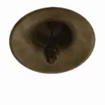 salvaged nautical brass bell underside showing clapper length and interior wear