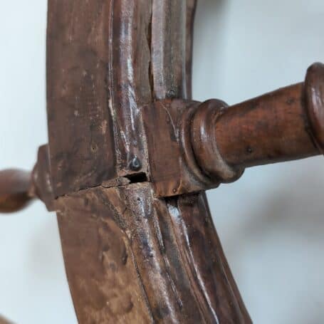 34 Inch Vintage Wooden Ships Wheel Ferry Boat 05 34 Inch Vintage Wooden Ships Wheel Ferry Boat 05