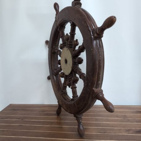 34 Inch Vintage Wooden Ships Wheel Ferry Boat 07 34 Inch Vintage Wooden Ships Wheel Ferry Boat 07