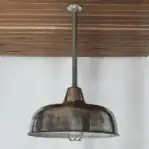Aluminum Pendant Light with Hood side angle