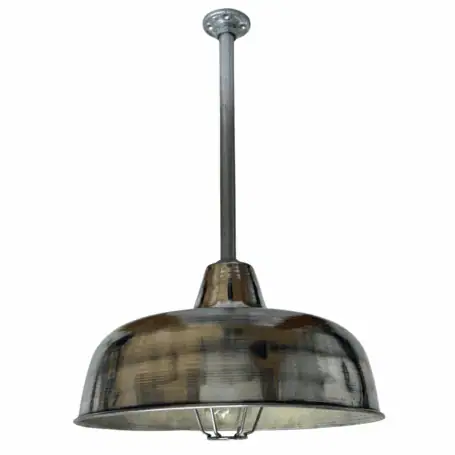 Aluminum Pendant Light with Hood front view