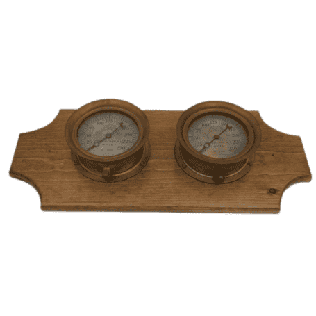 Antique Brass Water Pressure Gauges for General Fire Extinguisher Company SET OF TWO on Wood 02 Antique Brass Water Pressure Gauges for General Fire Extinguisher Company SET OF TWO on Wood 02
