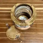 Brass Pier Light, Heavy-Duty 360° Clear Lens (3)