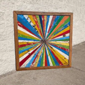 Vintage Wooden Boat Ship Pieces, Large Handmade Wall Artwork