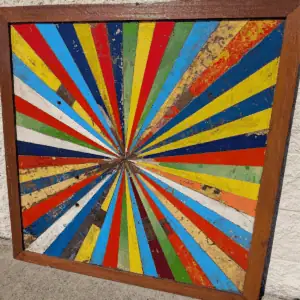 Vintage Wooden Boat Ship Pieces, Large Handmade Wall Artwork (Second Edition)