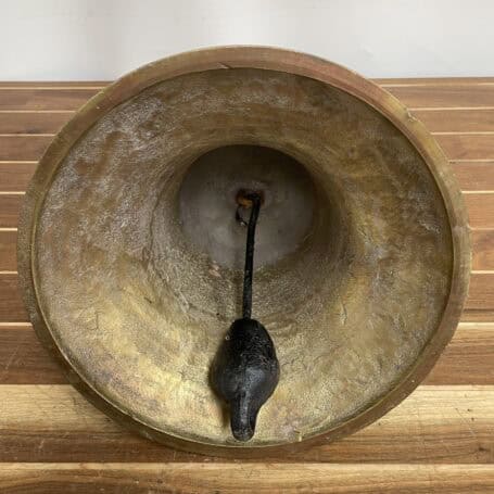 Authentic Brass Ship Bell - Yeoman Burn Oslo 1991 07 Interior view showing clapper inside