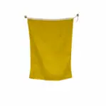 letter Q maritime flag hanging vertically with minor visible marks