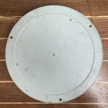 Vintage Seafoam Green Aneroid Barometer - 2003 - As-Is 01 Vintage seafoam green aneroid barometer back housing with visible surface wear