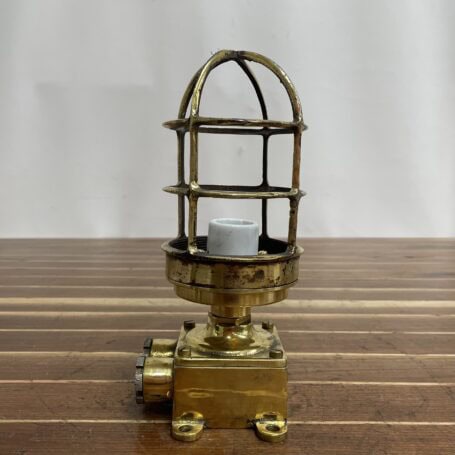 Brass Semi-Flush Mount Ceiling Light with Junction Box 04 brass light without globe