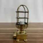 brass light without globe