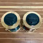 PERKO Brass Navigation Light Set top view showing BOW markings