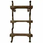 Main image: Rope ladder for nautical décor with three reclaimed wood steps and rope supports
