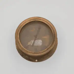 Antique Ashcroft Brass Pressure Gauge | 1907 to 1929, 0 - 1500 Reading