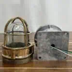 Marine light base with wiring