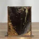 Top rear view of copper nautical masthead lantern