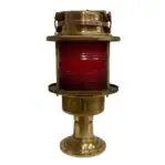 Red Lens Nautical Post Light