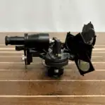 Vintage Tamaya Tokyo Drum Sextant side view showing telescope and navigation base