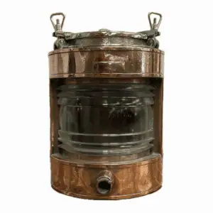 Close-up of the light’s lens and conduit