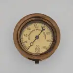 1907-1929 Westinghouse Machinery Company All Brass Pressure Gauge 01