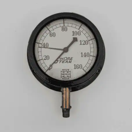 4.75 Inch Diameter Bakelite Gauge by U.S. Gauge Shore Steam 01