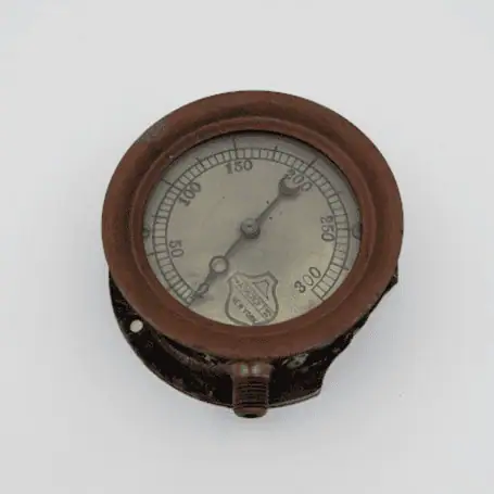 Antique Ashcroft Brass Pressure Gauge Serial #15947