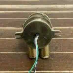 Mini Brass Caged Ceiling Light - Secure Fit, Partial Thread Cage wiring