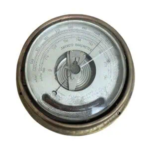 vintage ship barometer Takahashi Osaka 1973 full front view