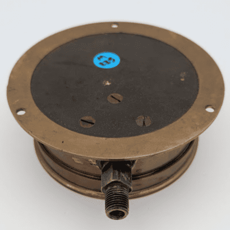 Pre-1940 Brass Pressure Gauge 0-1000 Wall Display 03 Pre-1940 Brass Pressure Gauge 0-1000 Wall Display 03