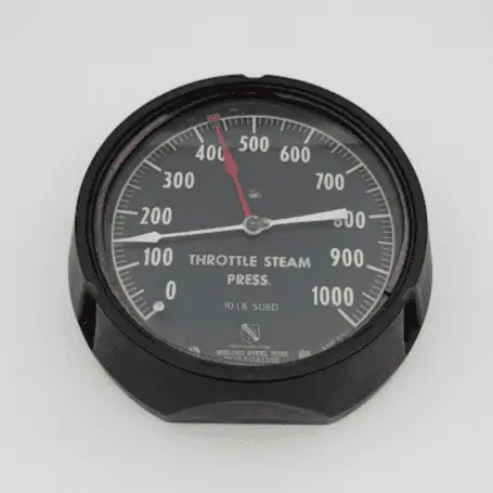 Throttle Steam Pressure Gauge by Ashcroft, Bakelite 1940-1960s 0