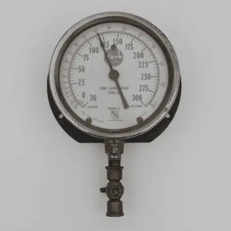 Vintage Ashcroft Pressure Gauge 0-300 York Corporation, New York 02