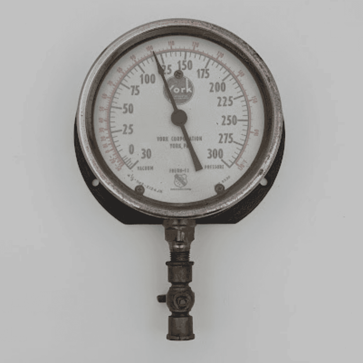 Vintage Ashcroft Pressure Gauge 0-300 York Corporation, New York 02 Vintage Ashcroft Pressure Gauge 0-300 York Corporation, New York 02