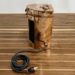 Copper Ship Navigation Light side view showing plug exit