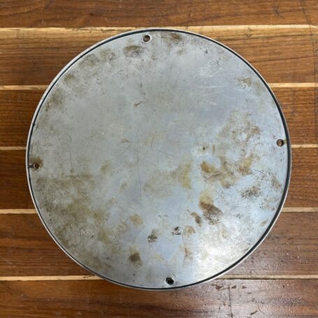 Vintage Nautical Wall Clock - Aluminum With Cream Face 01 vintage nautical wall clock aluminum back plate with wear and residue