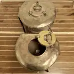 vintage brass ship running light set (6)