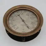 8.25 Brass Vacuum Gauge American Bourdon Co. 01