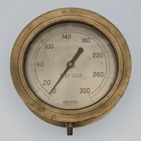 Ashton Valve Boston Brass Test Gage [1871-1948] 01